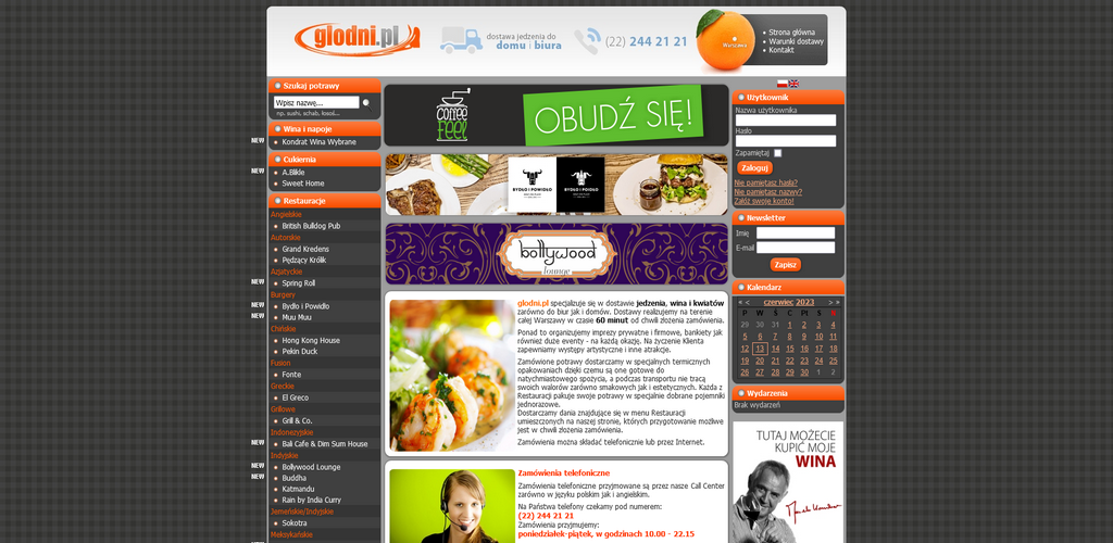 GLOODNY.PL Sp. z o.o. Desktop Application+WWW